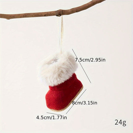 Christmas Plush Angel Doll Santa Claus Snowman Reindeer Small Pendant