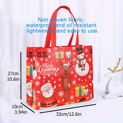 Christmas Gift Bag Double Handle Shopping Bag Holiday Party Gift Packaging Bag