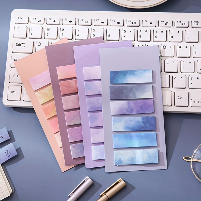Gradient Sticky Notes for Students, Strong Adhesive Sticky Note Stickers