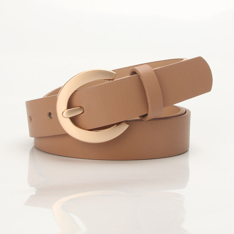 Women's PU Leather Waist Belt for Jeans Pants Dress