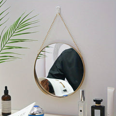 Decorative Wall Mirror with Chain for Bathroom Bedroom Living Room