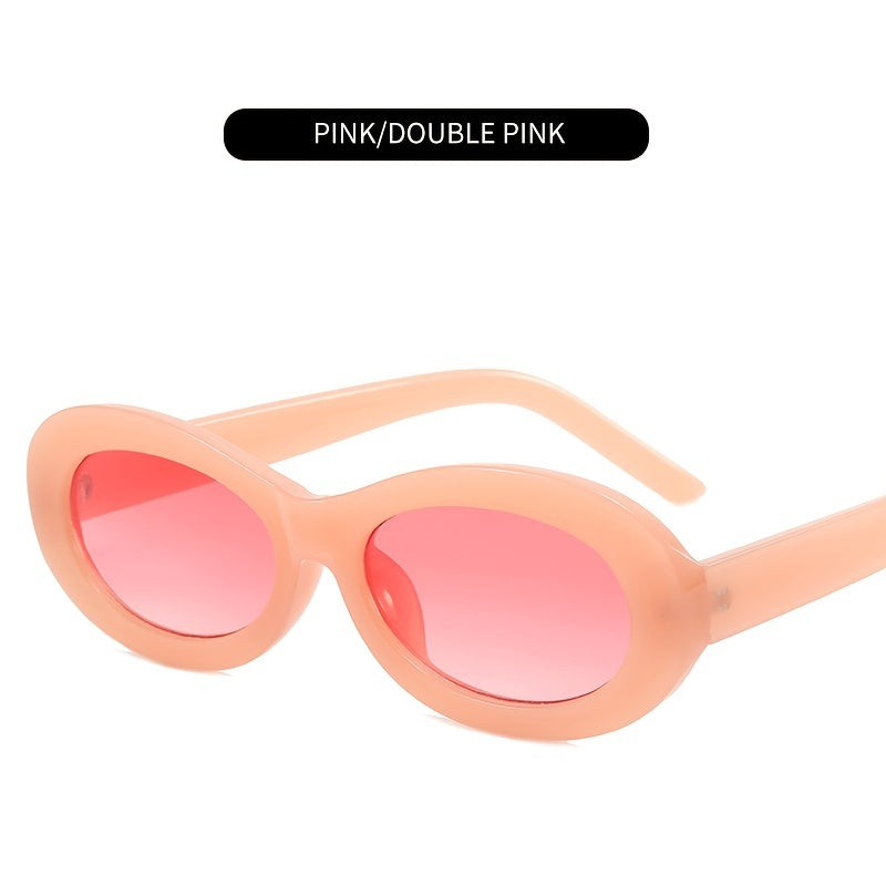 Unisex Oval Sunglasses Rapper Vintage UV Protection
