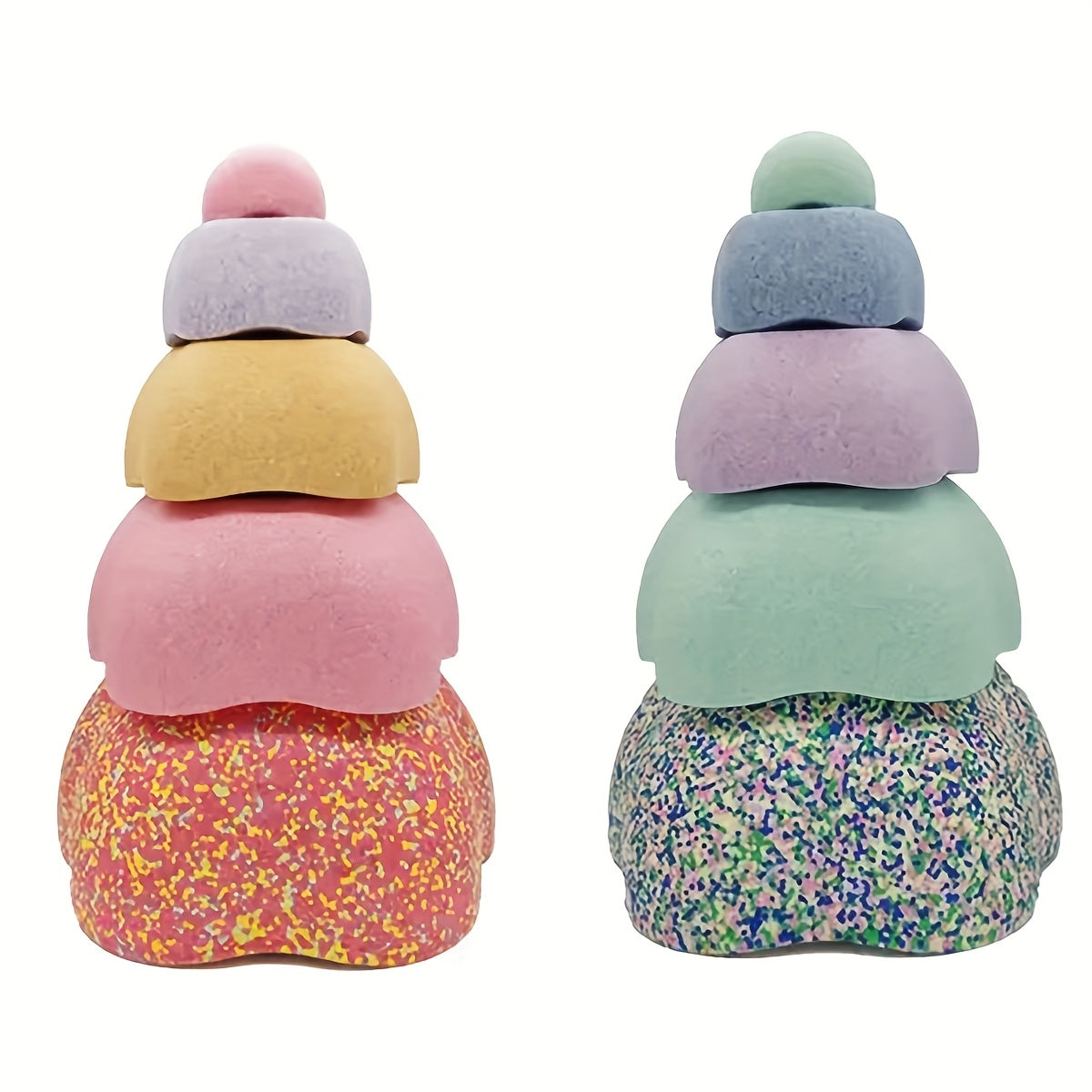 Flower Stacking River Stone Toys Balance Training Sports Coordination Skills