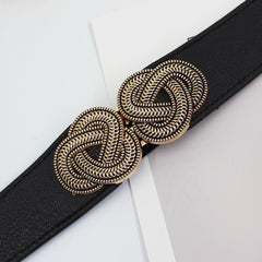 Vintage Elastic Waist Belt for Women's Dress Shirt