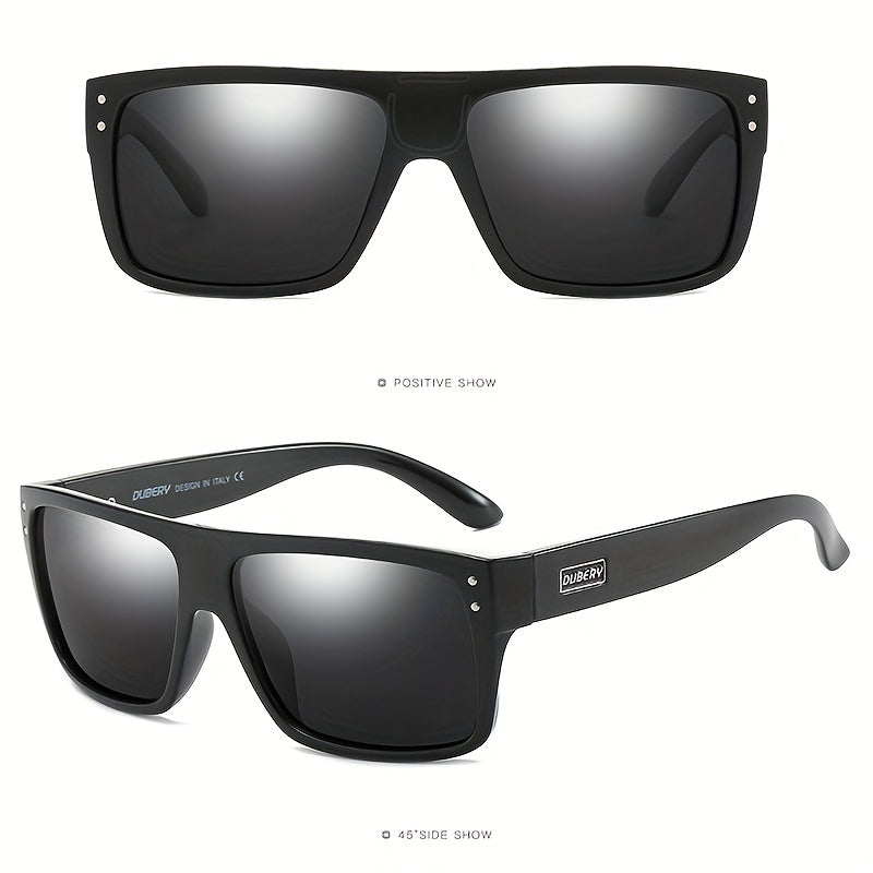 Men's Square Frame Sports Sunglasses Polarized Outdoor Cycling Fishing