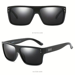 Men's Square Frame Sports Sunglasses Polarized Outdoor Cycling Fishing