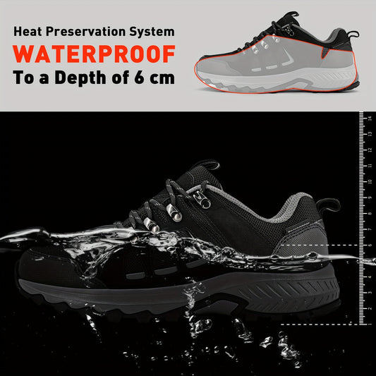 Men's Durable Hiking Boots Non Slip Lace Up Shoes For Outdoor Activities