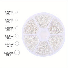 6 Sizes Open Jump Rings 4mm 5mm 6mm 7mm 8mm 10mm Jewelry Making Accessories