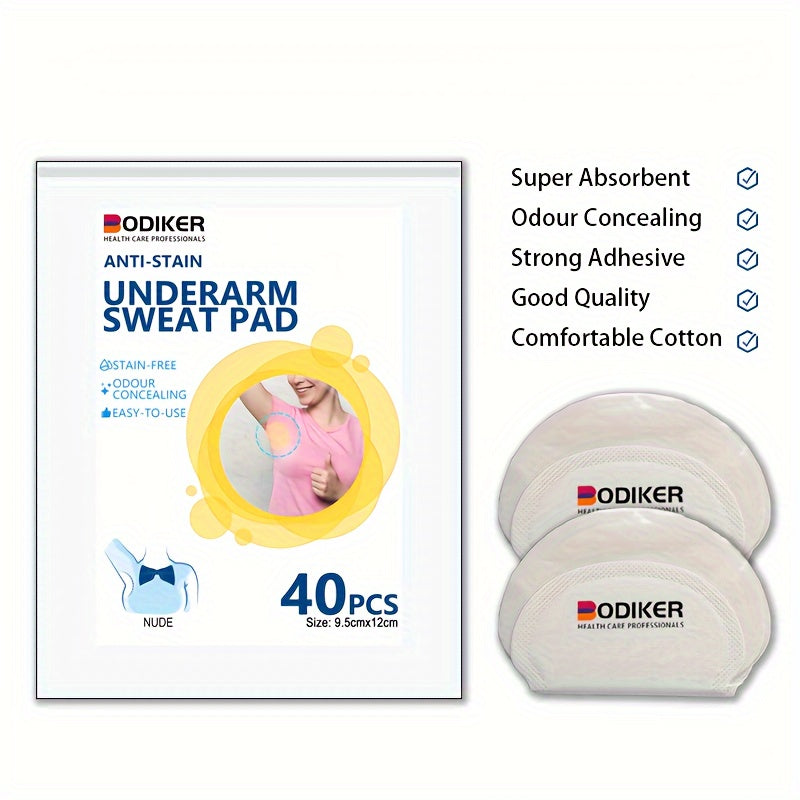 Disposable Underarm Sweat Pads 40pcs Protection Pad