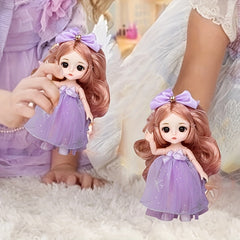 Purple Princess Doll 6.3-inch Gift For Girls Toy