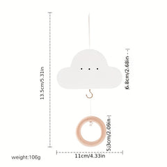 Newborn Crib Cloud Music Box Wood Bed Bell Rattles Toy Mobile