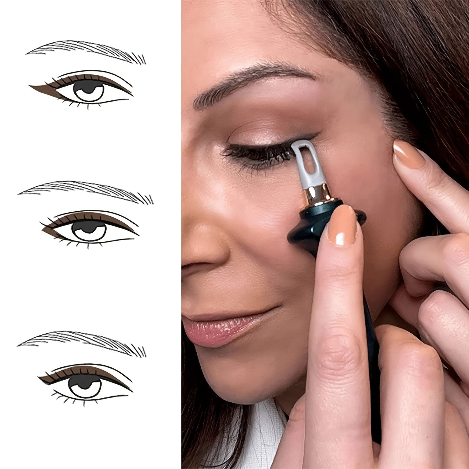 Eyeliner Applicator Kit Eyeliner Guide Waterproof Easy No Skip Eyeliner