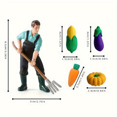 Farm Sensory Rubber Vegetable Set for Kids