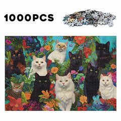 Garden Exploration Cat Puzzle Brain Teaser Gift