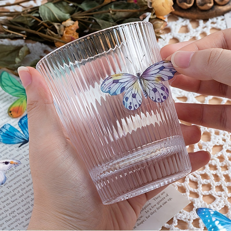 40 Butterfly Cartoon Stickers Pack for Water Cup Notebook Phone Decor