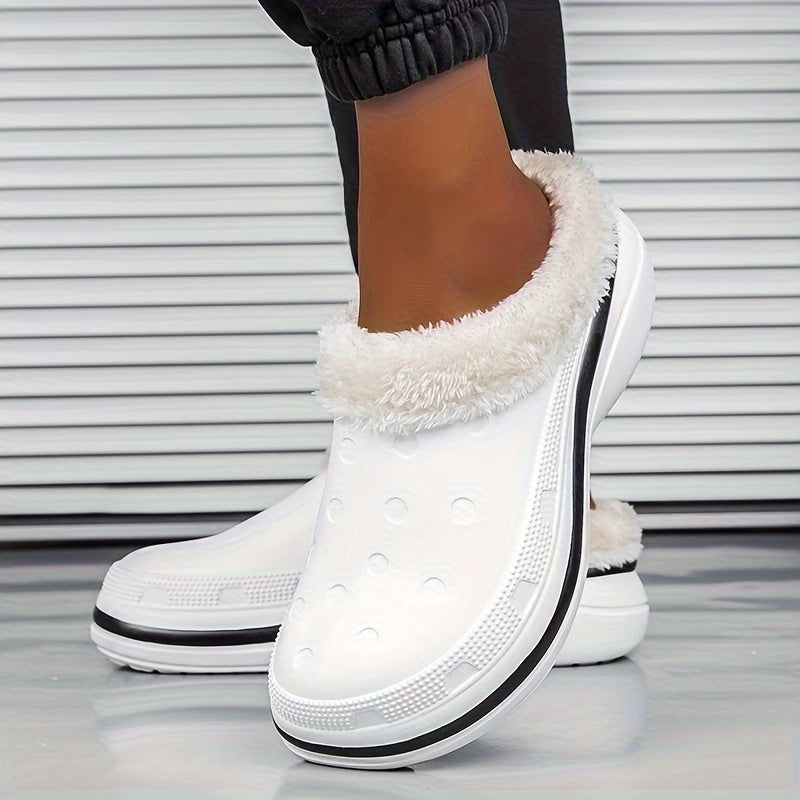 Women's Warm Hole Shoes Comfortable Thickened Casual Outdoor Shoes