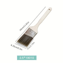 5 Pc Paint Brush Set Soft Bristles Wood Handles Indoor & Outdoor Home Decor