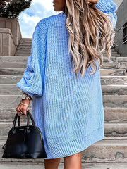  Cable Lantern Sleeve Open Front Cardigan