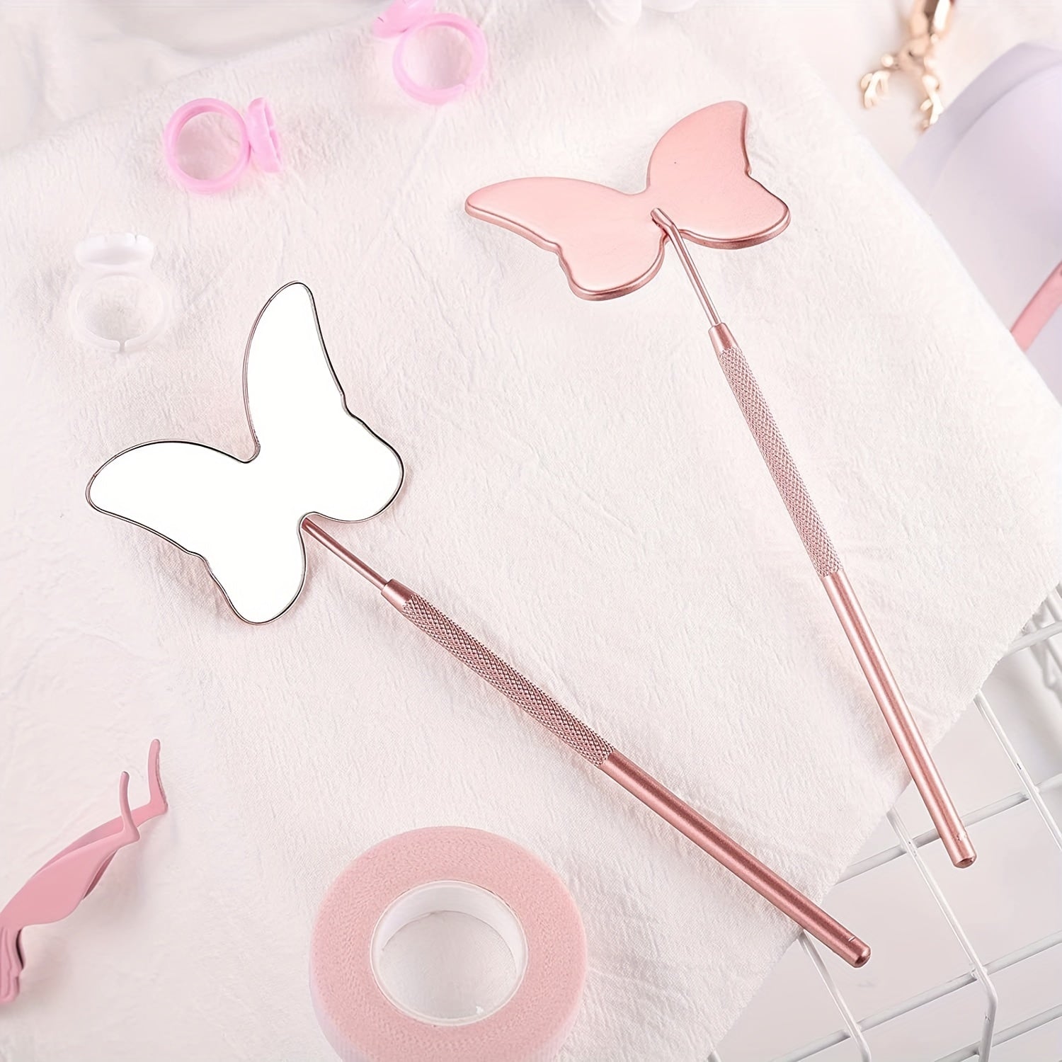 Butterfly Makeup Mirror for Eyelash Extension