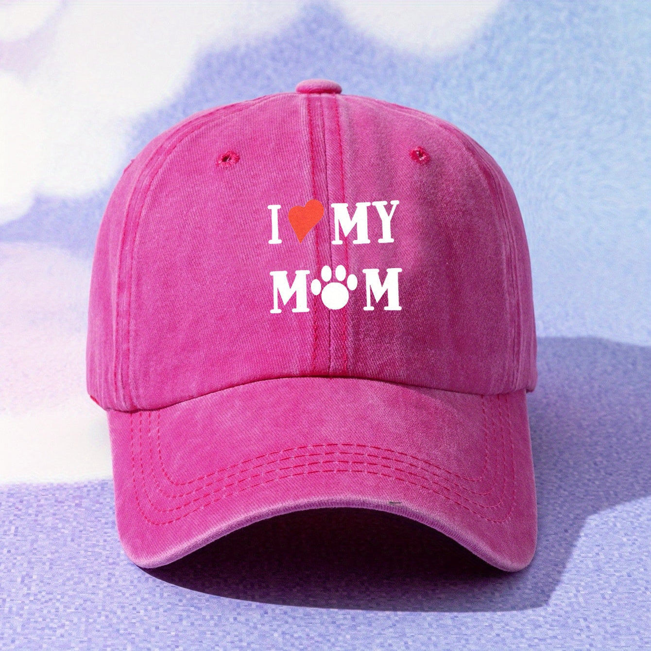 Mom Washed Baseball Cap Outdoor Sunshade Peaked Cap