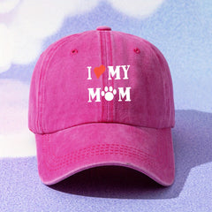 Mom Washed Baseball Cap Outdoor Sunshade Peaked Cap
