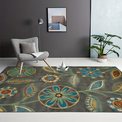 Washable American Pattern Large Carpet Vintage Print Soft Carpet For Home