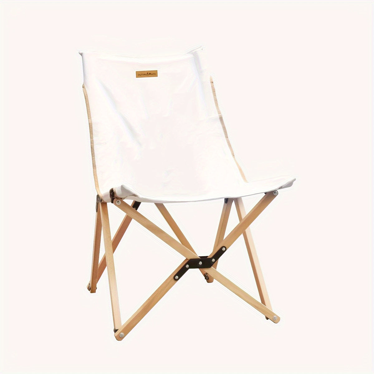 Outdoor Folding Chair Courtyard Picnic Chair Camping Wooden Chair