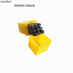 Numbers Alphabets Printing Tools Leather Carving DIY Craft Embossing Stamp