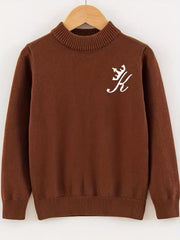 Knitted Sweater Men's Warm Crew Neck Pullover For Fall Winter