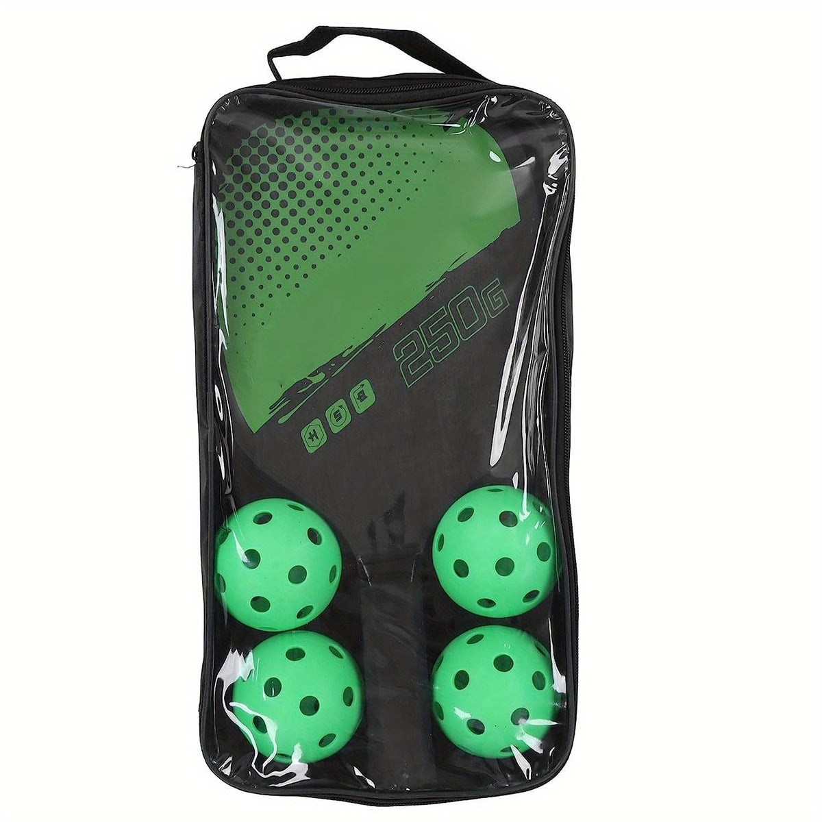 Pickleball Racket Set with 2 Rackets and 4 Balls
