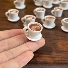 Colorful Resin Coffee Cup Set for Dollhouses