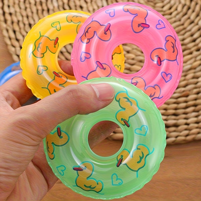 Mini Pet Swim Rings Duck Pattern Small Pet Swim Rings in Various Colors