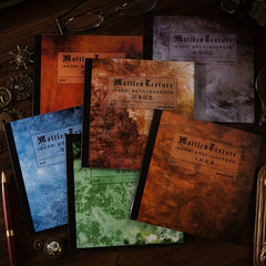 30 Sheets Mottled Texture Paper Set Vintage Background for Collage DIY