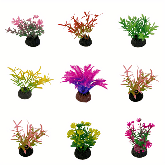 10pcs Colorful Aquarium Decorations for Vibrant Fish Tanks