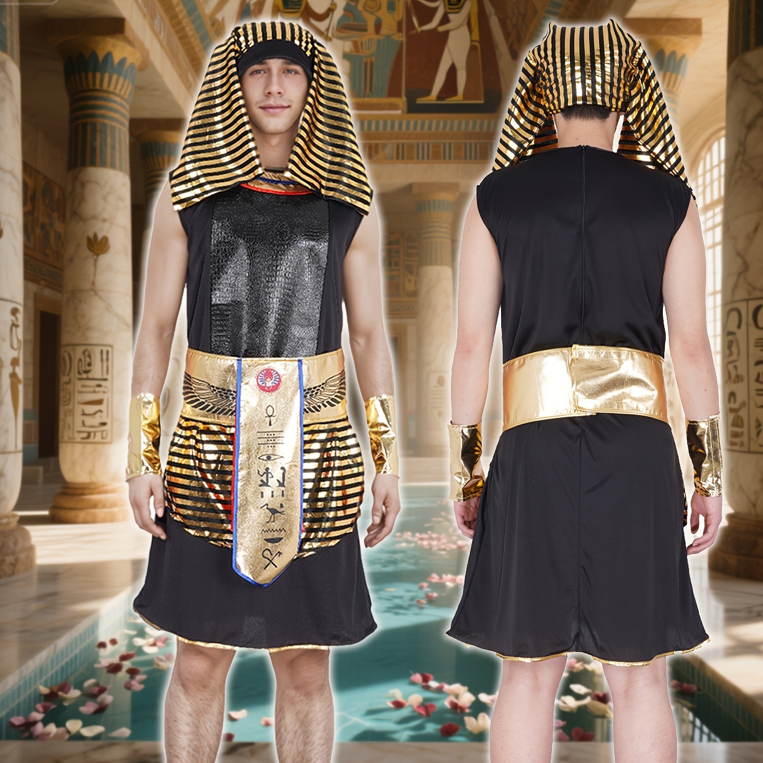Deluxe Medieval Egyptian Style Costume Set