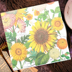 Sunflower Luncheon Napkins - 20pcs - Sunflower Theme Party Supplies