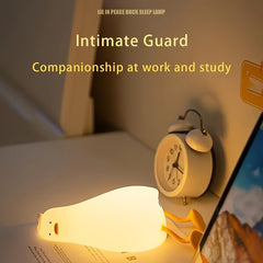 Duck Night Light LED Novelty Lamp 3 Level Dimmable Rechargeable