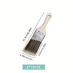 5 Pc Paint Brush Set Soft Bristles Wood Handles Indoor & Outdoor Home Decor