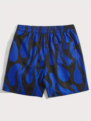 NY Print Casual Summer Pool Beach Shorts Men's Lounge Shorts