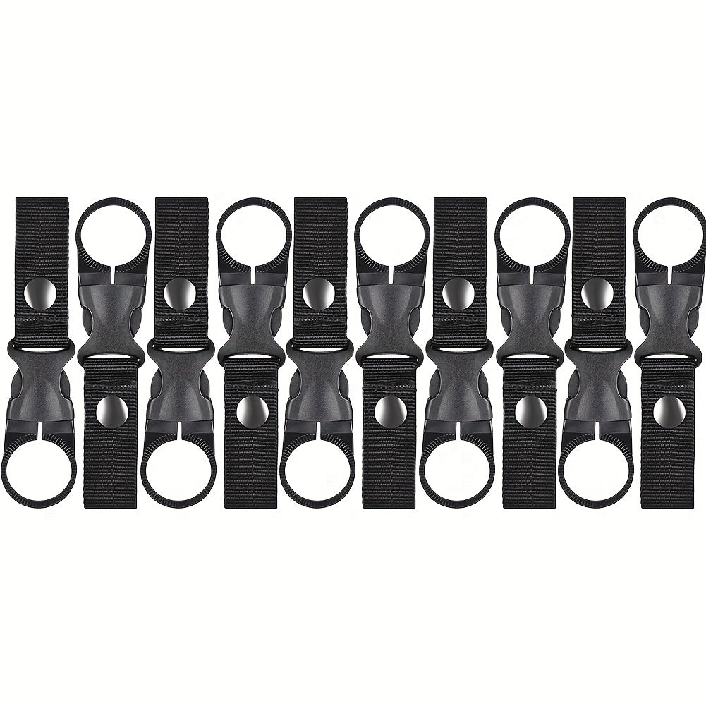 10pcs Buckle Hooks Nylon Webbing Hanging Bottle Buckle For Backpack