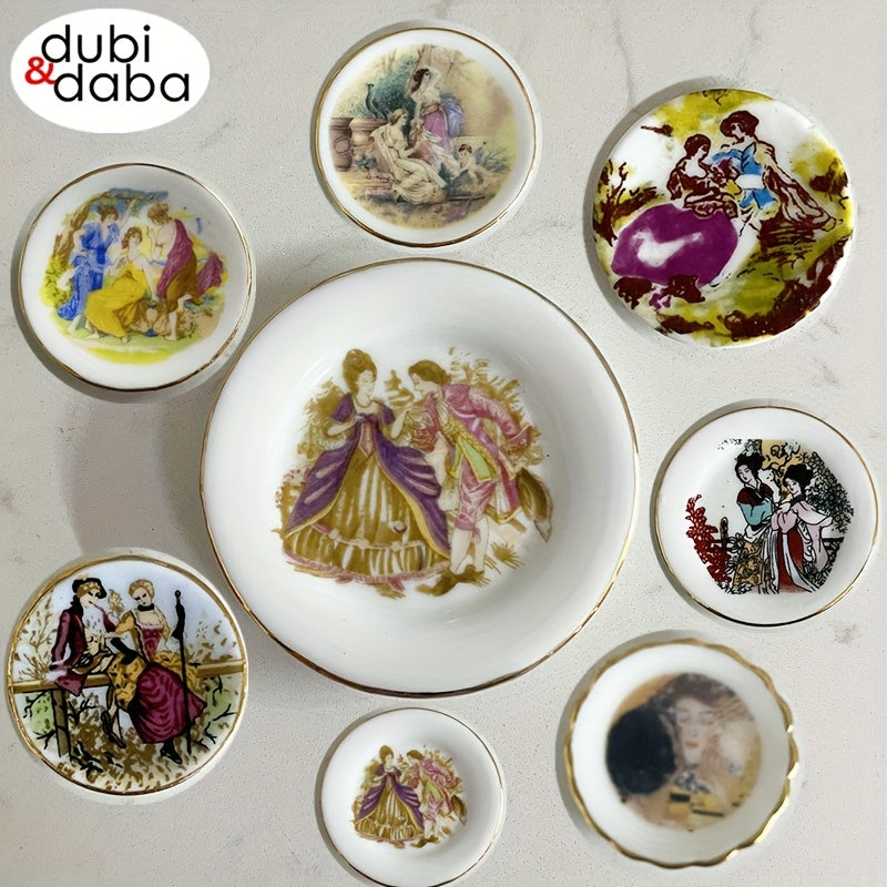 European Royal Style Mini Ceramic Bowl - Cabbage Patch Doll