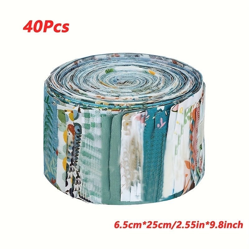 40pcs Floral Printed Quilting Fabric Cotton Craft DIY Doll Clothes Fabric