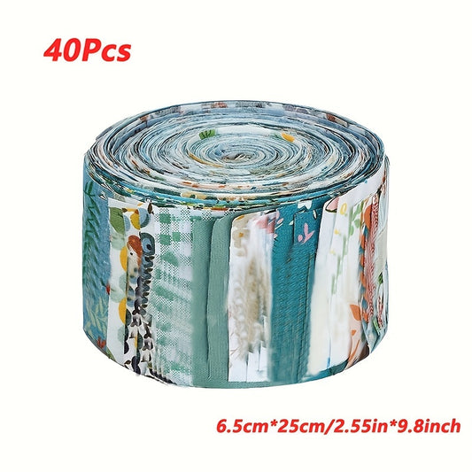 40pcs Floral Printed Quilting Fabric Cotton Craft DIY Doll Clothes Fabric