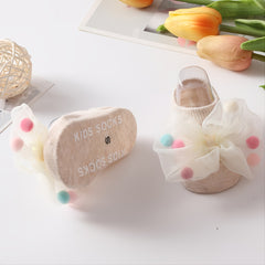 Baby Socks 0-3 Years Cotton Polka Dot Bow Socks