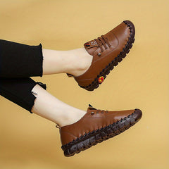 Women's Lace Up Low Round Toe Non slip Soft Sole Outdoor Shoes
