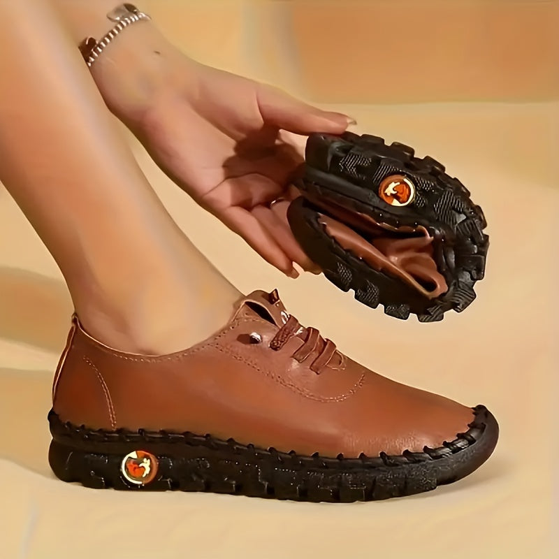 Women's Flat Sneakers Casual Lace Up Low Top Shoes