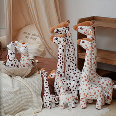 Nordic Style Plush Giraffe Toy Ultra Soft Animal Figure Mixed Colors
