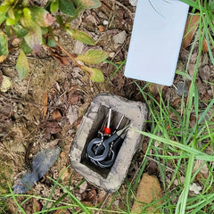 Stone Key Box Small Storage Container For Outdoor Spare Garden Spare