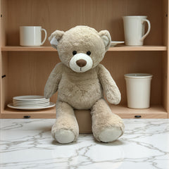 Rice Bear Plush Toy Soft Beige Stuffed Animal Bedside Companion