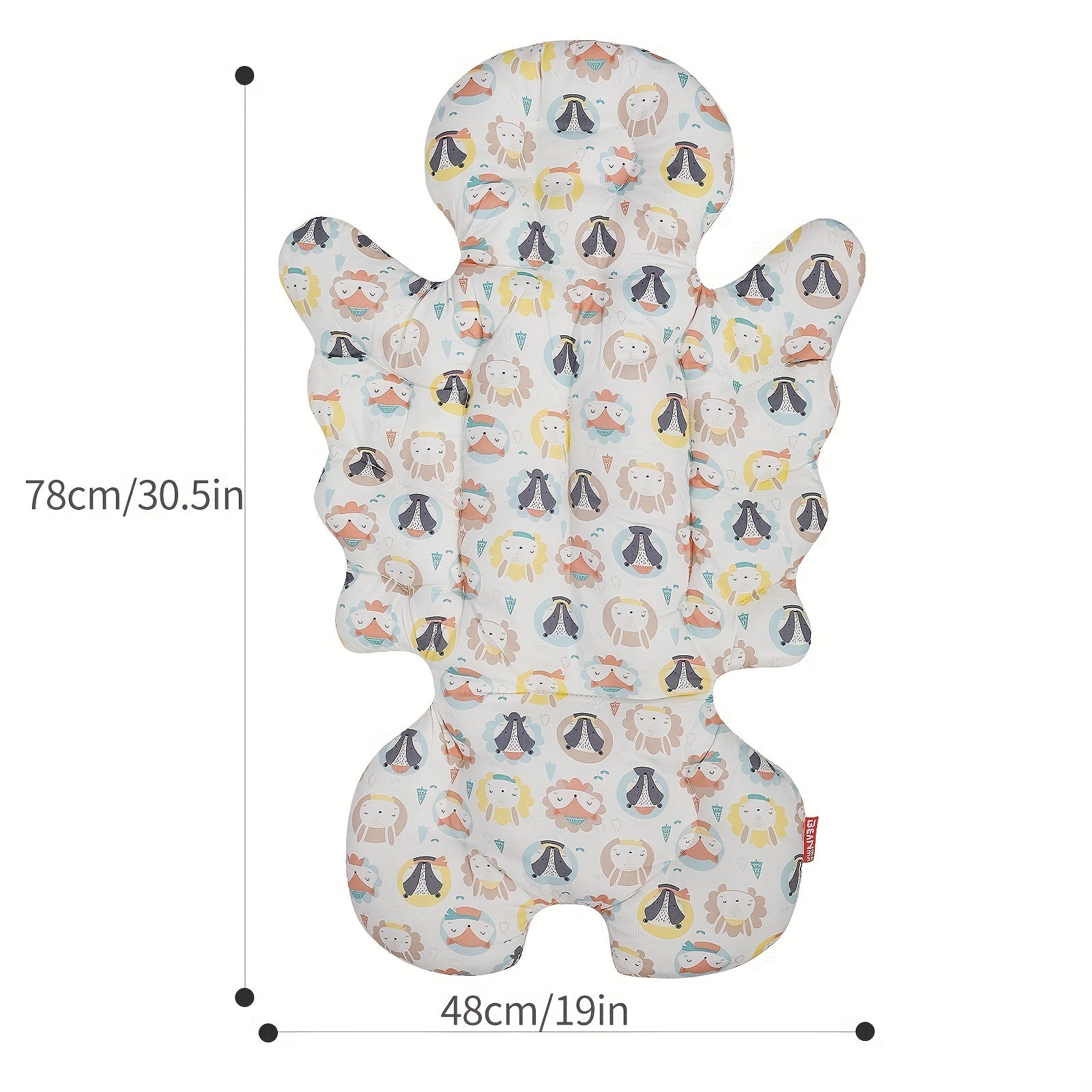 Child Safety Seat Cushion Winter Thick Warm Cotton Pad Pure Cotton